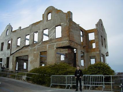Warden's House (Pete in foreground)<br>Location: <a href="https://www.google.com/maps/search/?api=1&query=37.82616,-122.42193" target="_new">Alcatraz Island</a>